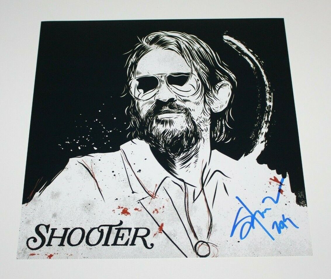 OUTLAW COUNTRY SHOOTER JENNINGS SIGNED 'SHOOTER' 12x12 ALBUM FLAT Photo Poster painting w/COA