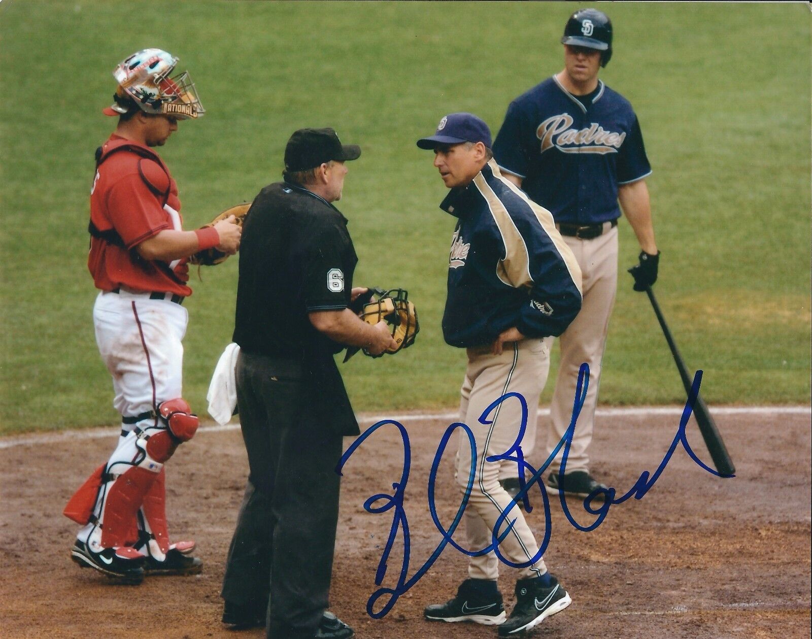 Autographed BUD BLACK San Diego Padres 8x10 Photo Poster painting w/ COA