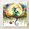 Diamond Painting -DIY Full Square Drill Moon Azure Dragon