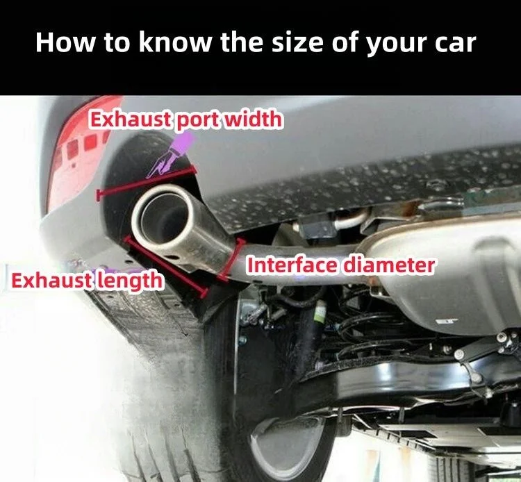 Car modified carbon fiber LED luminous exhaust pipe