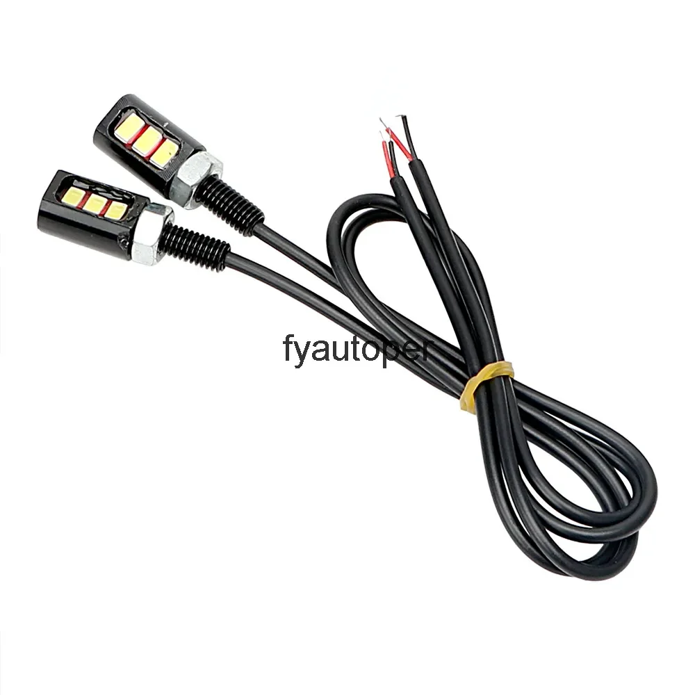 2pcs 12V LED 5630 SMD Car Licence Plate Light -styling Auto Motorcycle Tail Accessories Screw Bolt Lamp