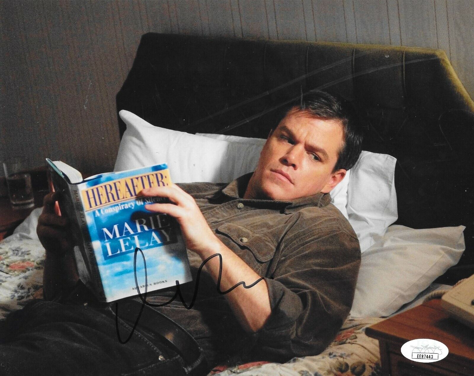 Matt Damon signed Hereafter 8x10 Photo Poster painting autographed JSA Certified