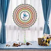 >Upgrade Size<DIY Diamond Painting Double-sided Rotatable Bird Hanging Wind Chime Suncatcher Hanging Kit