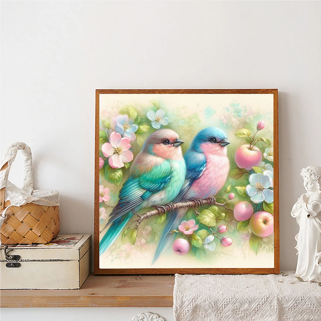Diamond Painting - Full Round Drill - Flowers & Birds(Canvas|Canvas|30*30cm)