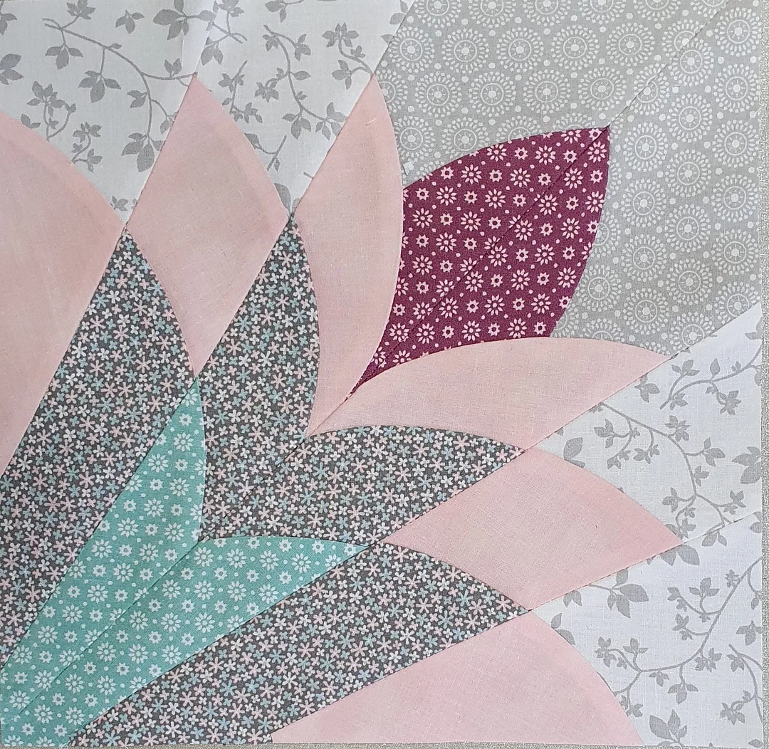 Cleopatra s fan patchwork template