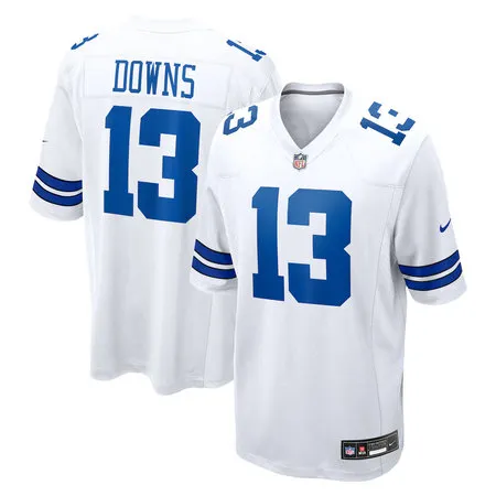 Youth Dallas Cowboys #13 Caleb Downs Nike White Game Jersey