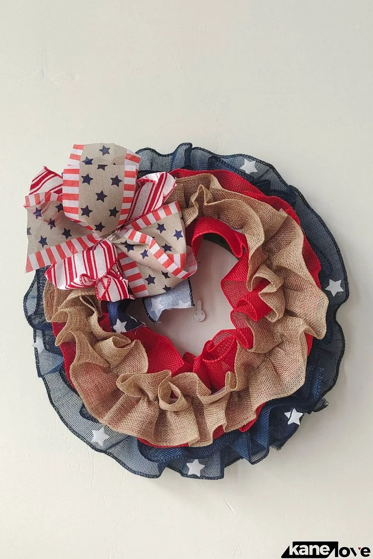 Independence Day Knit Wall Wreath