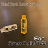 Hand-cranked self-generating lamp, mini toy, decompression EDC hand-crank lamp pendant, portable dormitory lighting, outdoor survival lamp