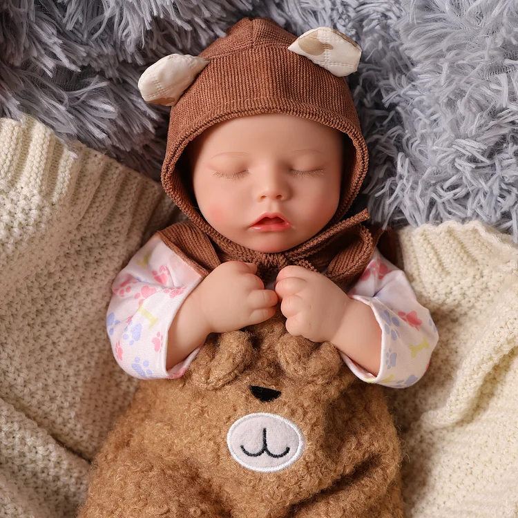 Babeside Twinnie 16" Realistic Silicone sleeping Baby Little Infant Boy Healing of the Heart