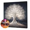 (Framed)Diamond Painting -DIY Round Drill Tree of Life with Frame(25x25cm)
