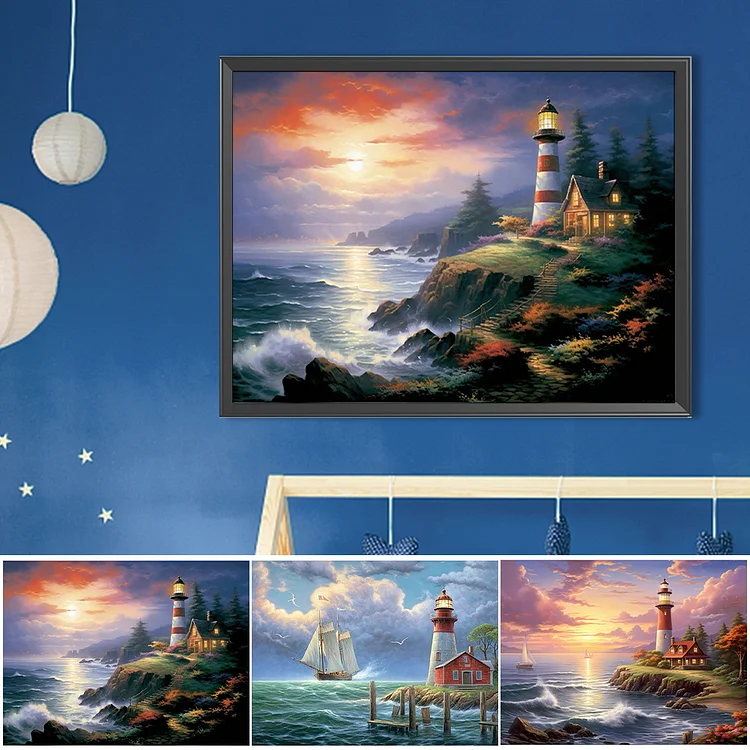 Seaside Light House Diamond Painting – All Diamond Painting