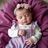12&rdquo;/16'' Realistic Silicone Sleeping Baby Little Infant Boy or Girl Jucesa and Weilain Physical and Mental Accompaniment - RBBI-Myrebornbabydoll&reg; Myrebornbabydoll&reg;