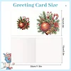 6PCS DIY Diamond Art Greeting Cards Xmas Atmosphere Congratulations Cards & Gift