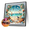 (40*40cm)Sea View - Full Round Drill Diamond Painting
