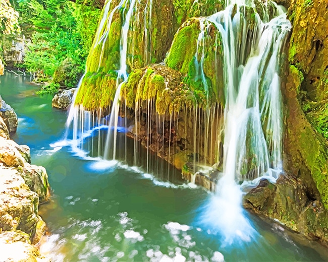 

Waterfall Landscape – Paint By Numbers - 40*50CM, 501 Original