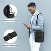 BAIGIO Umh&auml;ngetasche Herren Klein Leder Herrentasche Vintage Schultertasche Handtasche M&auml;nner Tasche Ledertasche M&auml;nnertasche Crossbody Bag f&uuml;r Arbeit Business T&auml;gliches Leben Reise