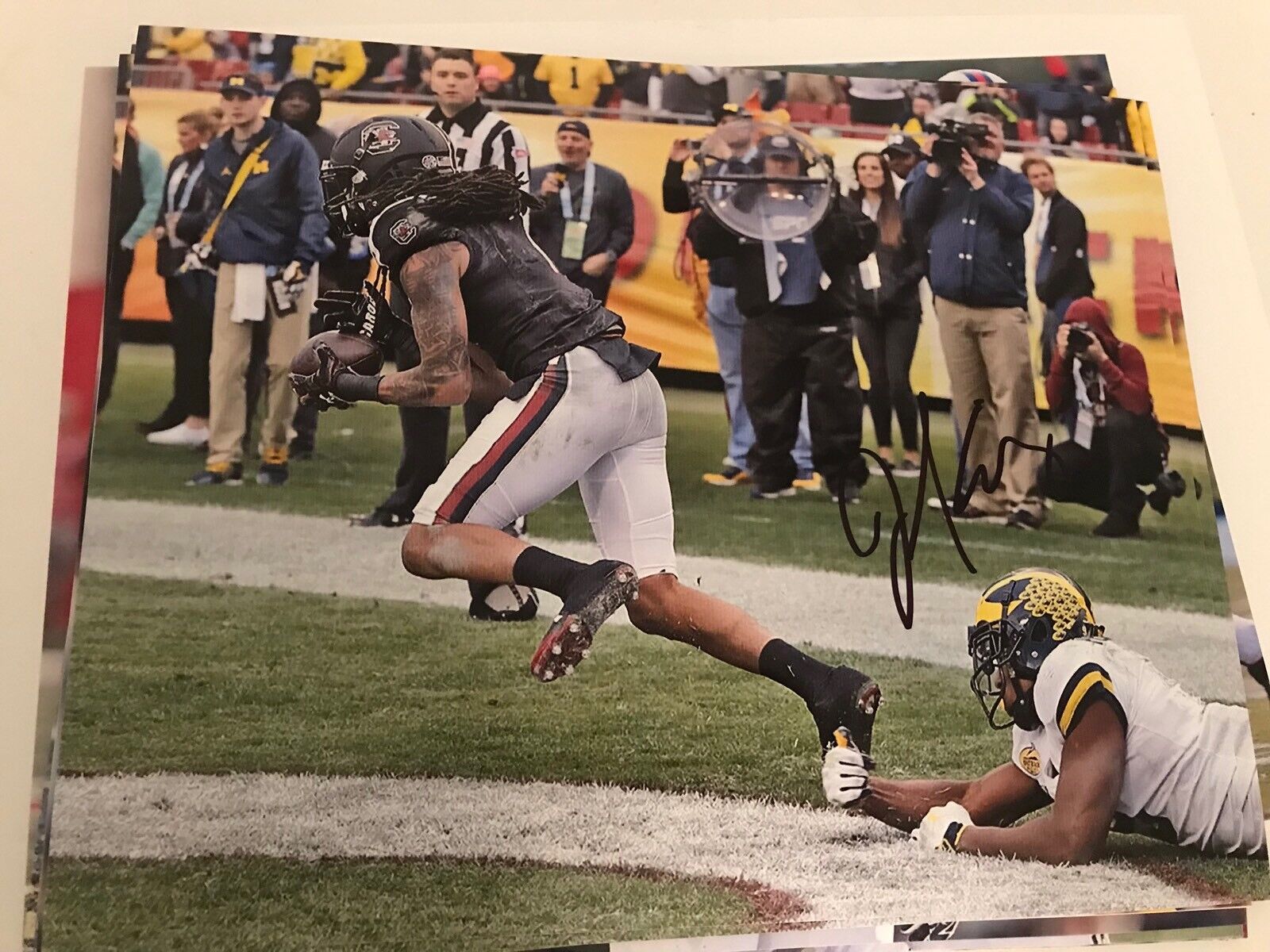 Jamarcus King South Carolina signed autographed 8x10 football Photo Poster painting C