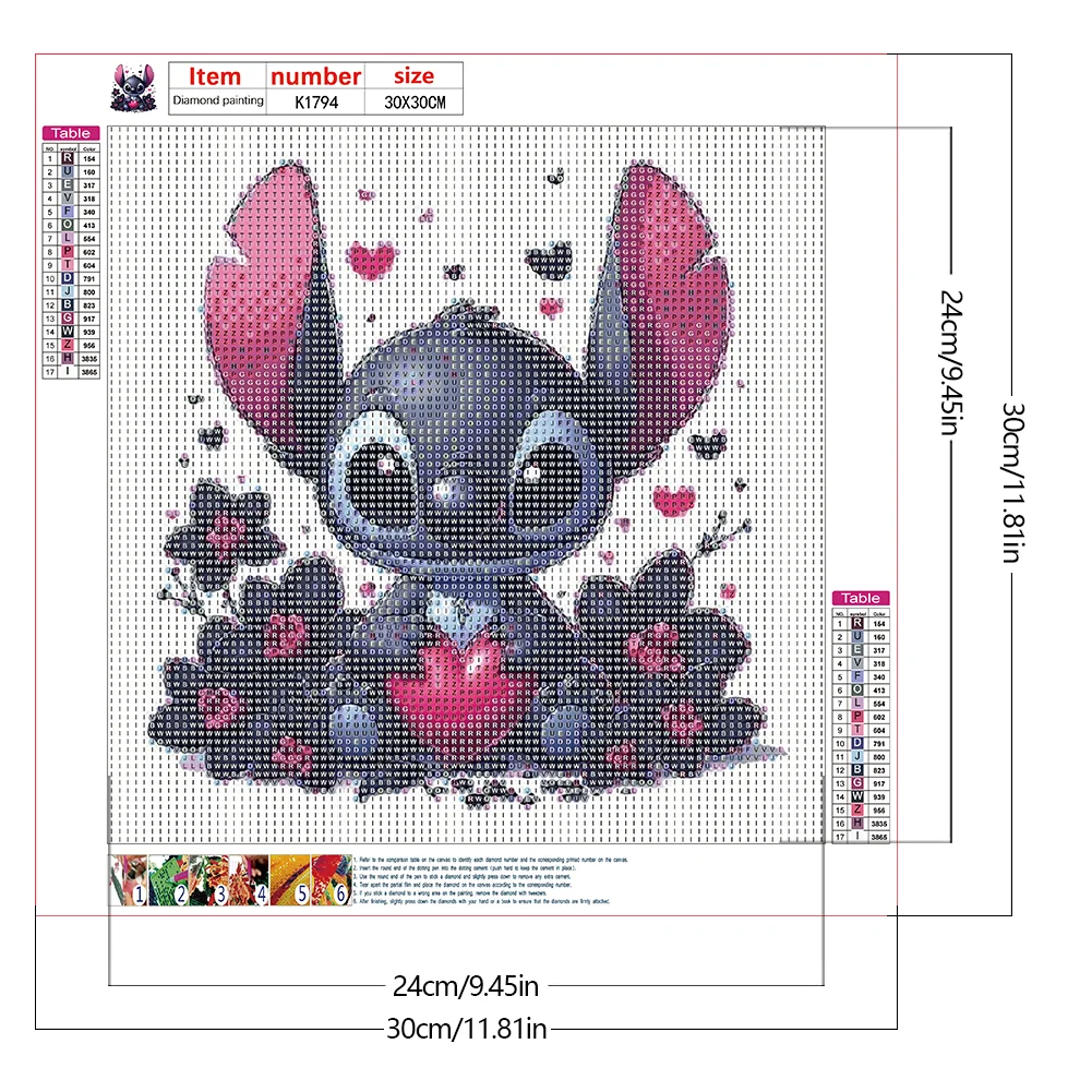 Diamond Painting - Full Round Drill - Stitch(Canvas|30*30cm)