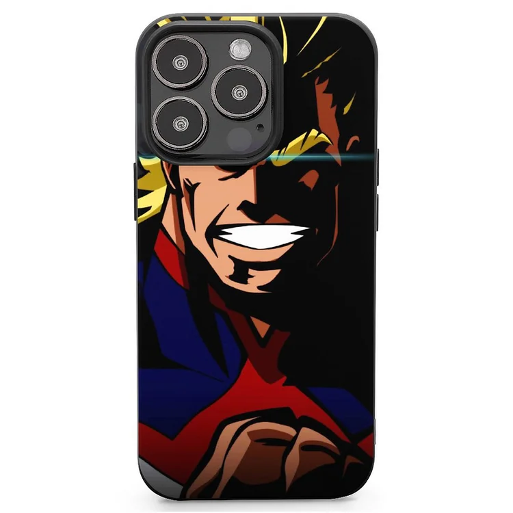 All Might Anime My Hero Academia Phone Case Mobile Phone Shell IPhone 13 and iPhone14 Pro Max and IPhone 15 Plus Case - Heather Prints Shirts