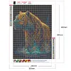 >SALE<5D DIY Full Round Drill Diamond Painting Tiger Kit Home Decoration (yu029)