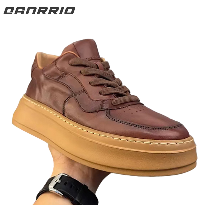 DANRRIO Handmade Retro Horsehide Casual Sneakers  DANRRIO.COM DANRRIO