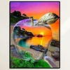 Paysage dans la Pomme - Compl&egrave;te Rond Peinture au Diamant  30*40cm