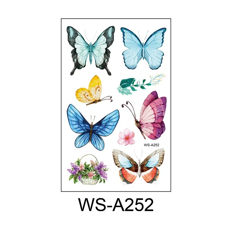 Tattoo Stickers Butterfly Temporary Fake Tattoos Paste on Face Arm Leg for Children Body Art tattoo stickers
