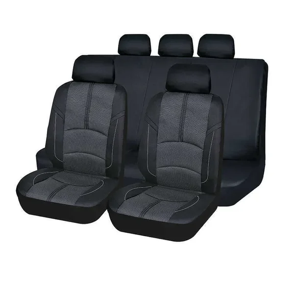 New Upgrade Universal Breathable Polyester Oxford Jacquard ing Car Covers Set Cushion Seat Protector Accessories