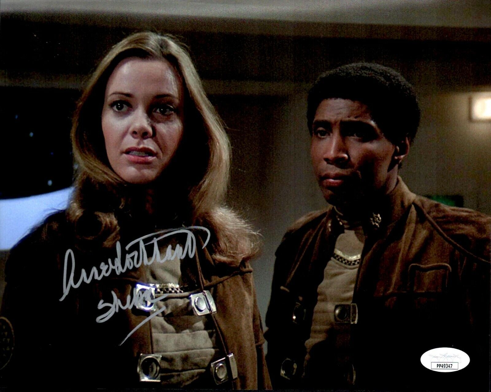 ANNE LOCKHART Signed BATTLESTAR GALACTICA 8x10 Photo Poster painting with JSA COA