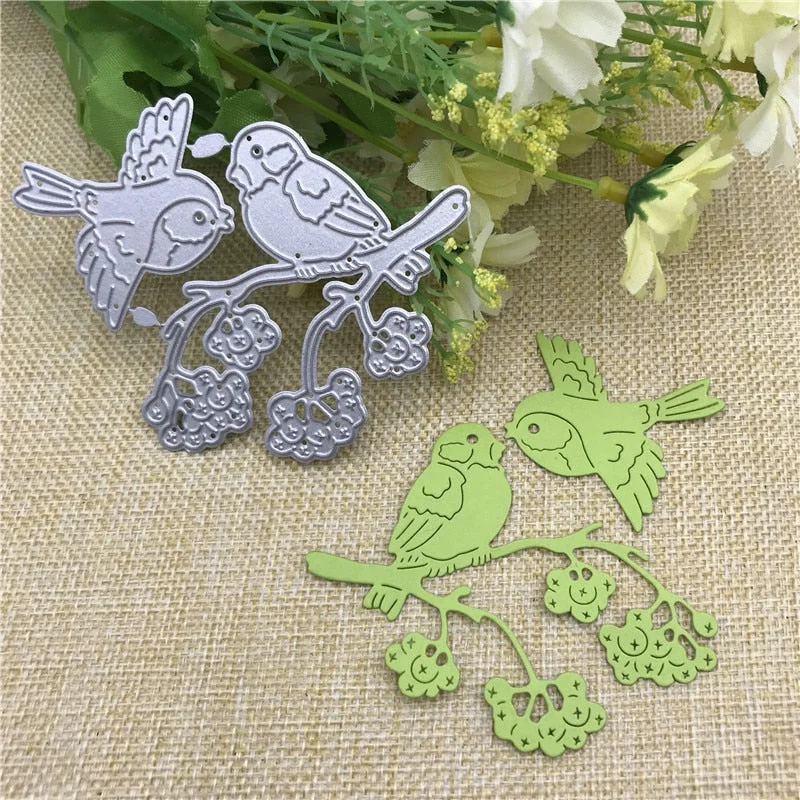 Birds on the tree Metal Cutting Dies Stencil for DIY Scrapbooking Album Embossing Paper Cards Deco Crafts Die Cuts