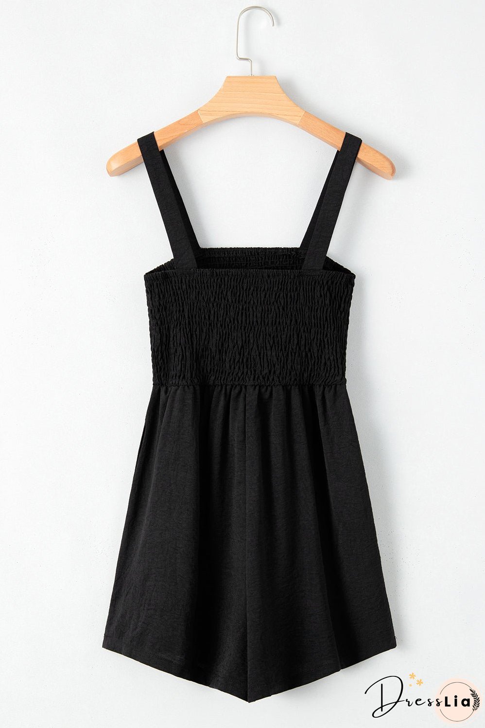 Casual Smocked Sleeveless Romper