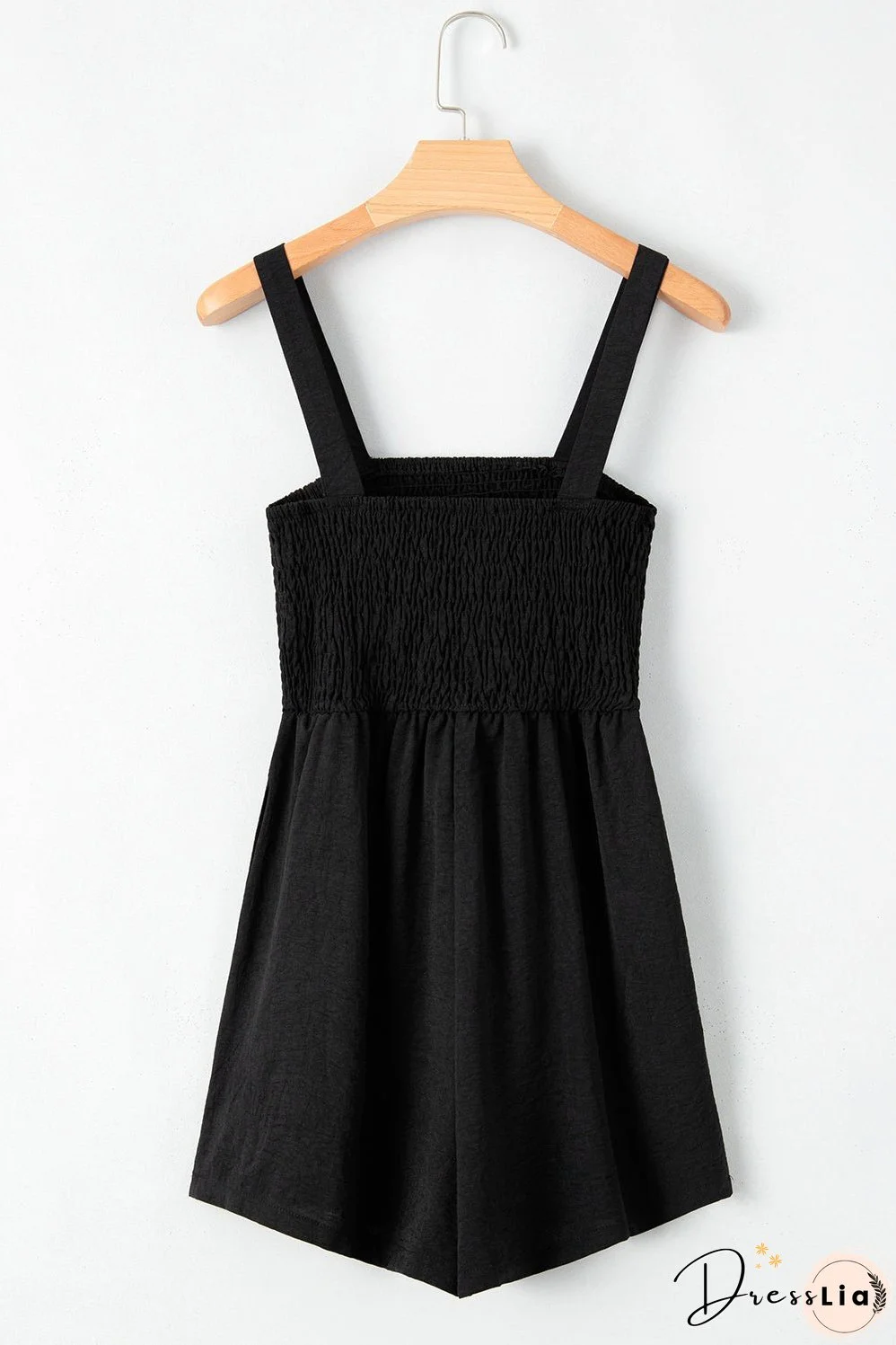 Casual Smocked Sleeveless Romper