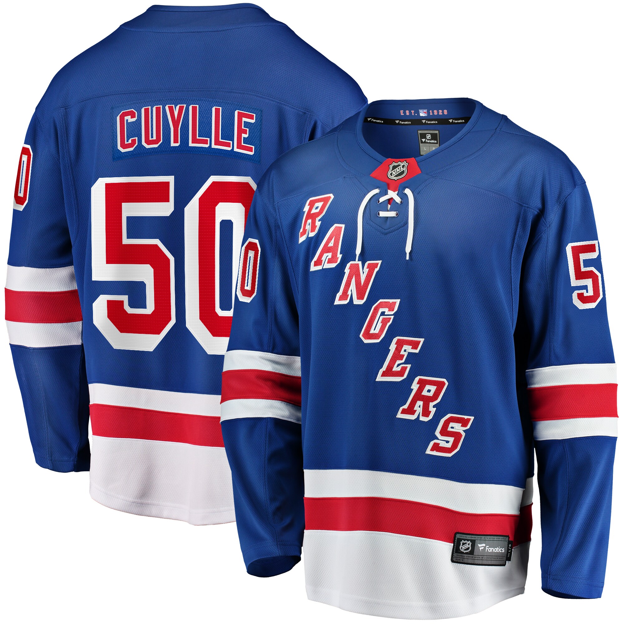 Will Cuylle New York Rangers Fanatics Home Premier Breakaway   Jersey &ndash; Blue mysite