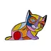 Colorful Traveling Cat