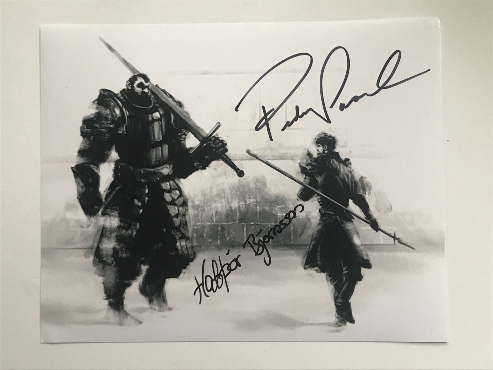 Game Of Thrones Autographed Photo Poster painting Pedro Pascal Haftór Júlíus Bj?rnsson 8x10