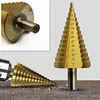 1Pcs 4-42 Mm Titanium Coated Step Drill Bit HSS Wood Metal Hole Cutter