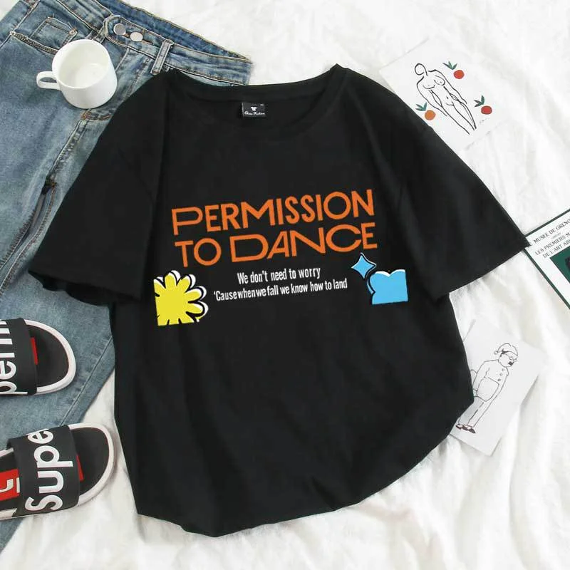BTS PERMISSION TO DANCE ON STAGE DONT WORRY T-SHIRT
