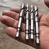 High-strength eccentric twist drill bit