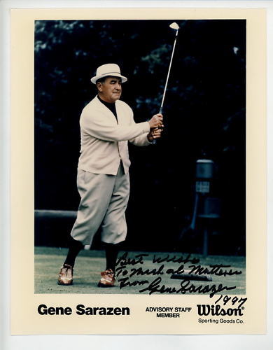 Gene Sarazen Golf Autographed Signed 8 x 10 Photo Poster painting