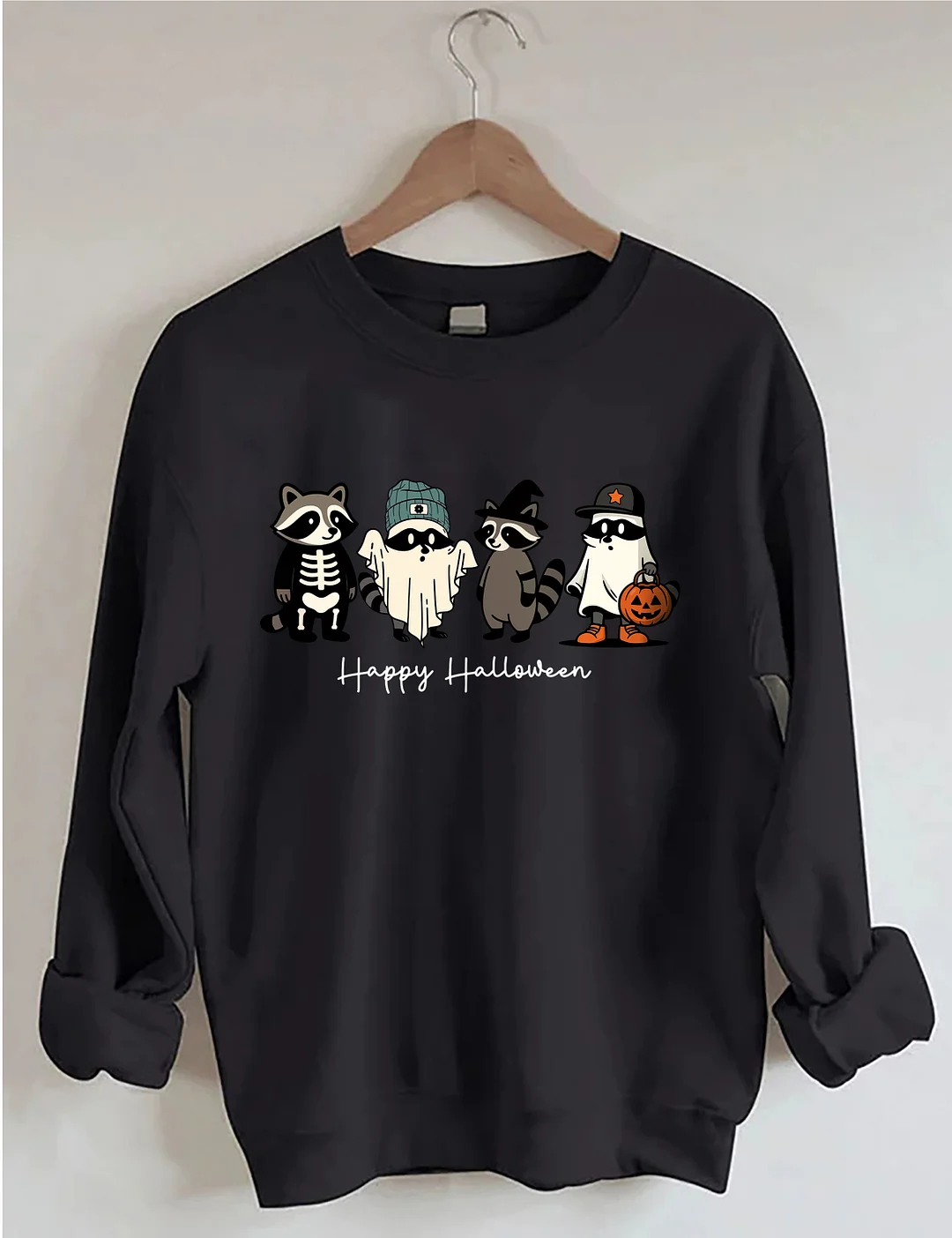 Cute Raccoon Ghost Sweatshirt