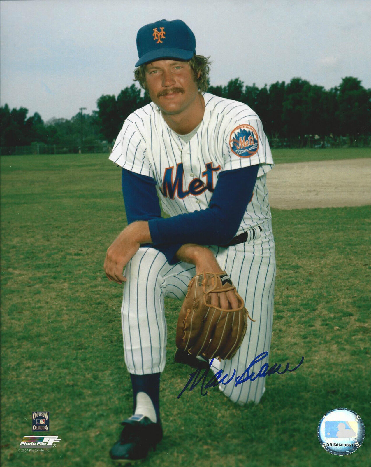 Signed 8x10 MAC SCARCE NEW YORK METS Autographed Photo Poster painting - COA