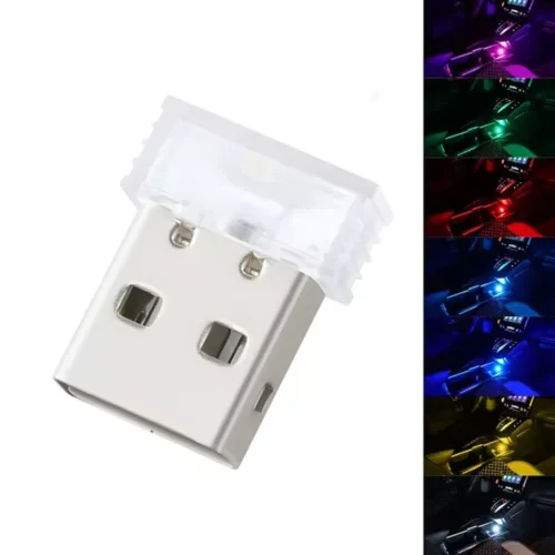 Dronehint 1x Mini USB LED Light Car Interior Accessories Atmosphere Light Lamp Decor Parts (For: Acura) Parts