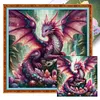 (Multi-Style) Dragon-11CT Stamped Cross Stitch 50*50cm tapestrymarket