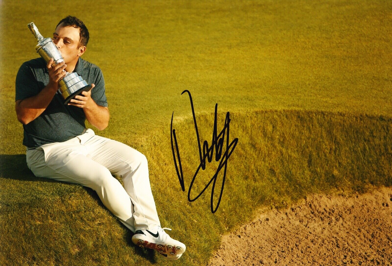 Francesco Molinari Signed 12X8 Photo Poster painting Open Championship AFTAL COA (D)