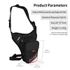 Men Motorcycle Thigh Bag Waterproof Multifunctional Waist Bag for Cycling Travel