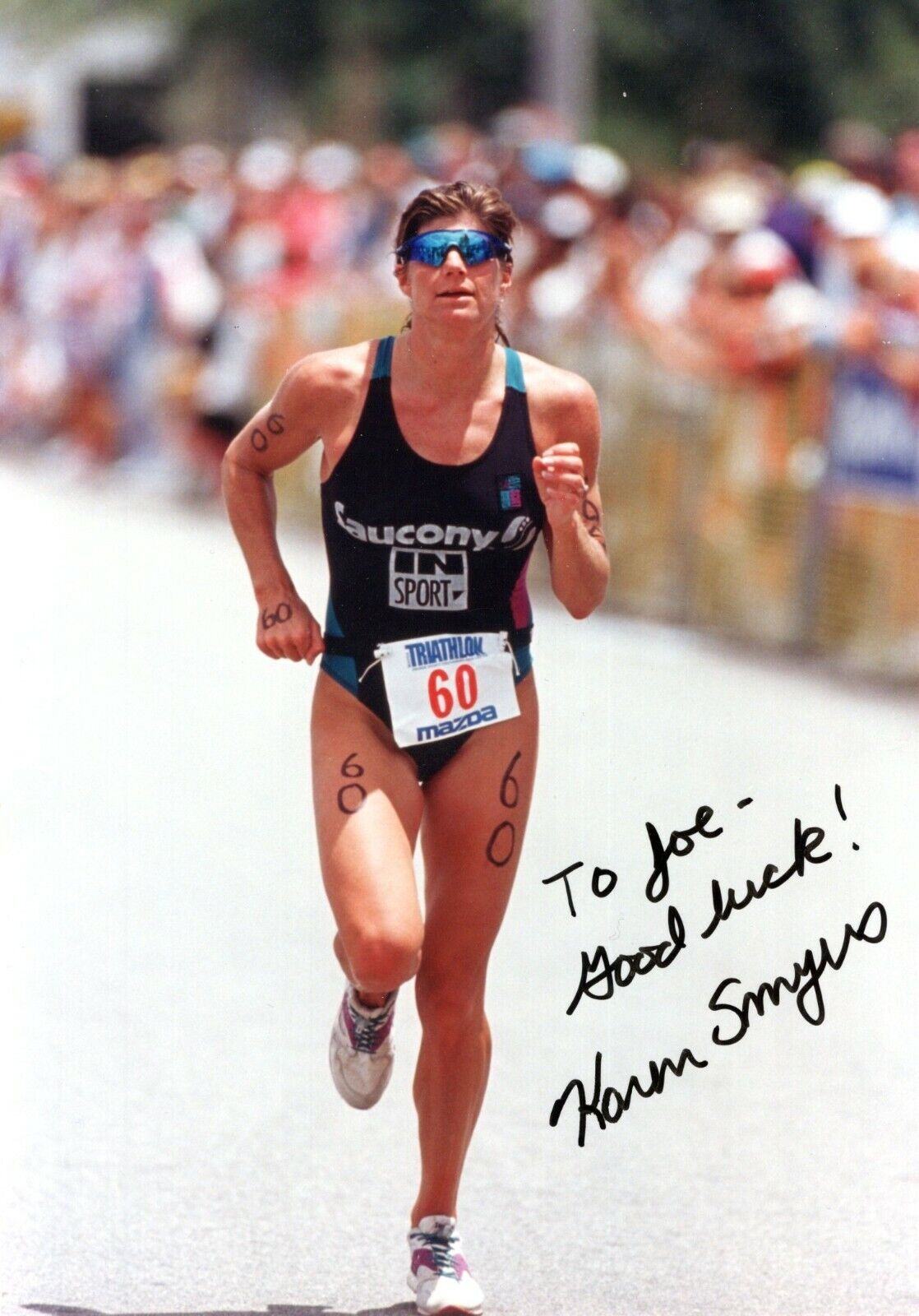 Karen Smyers World Triathlon Champion Hand Signed Autograph 5x7 Photo Poster painting