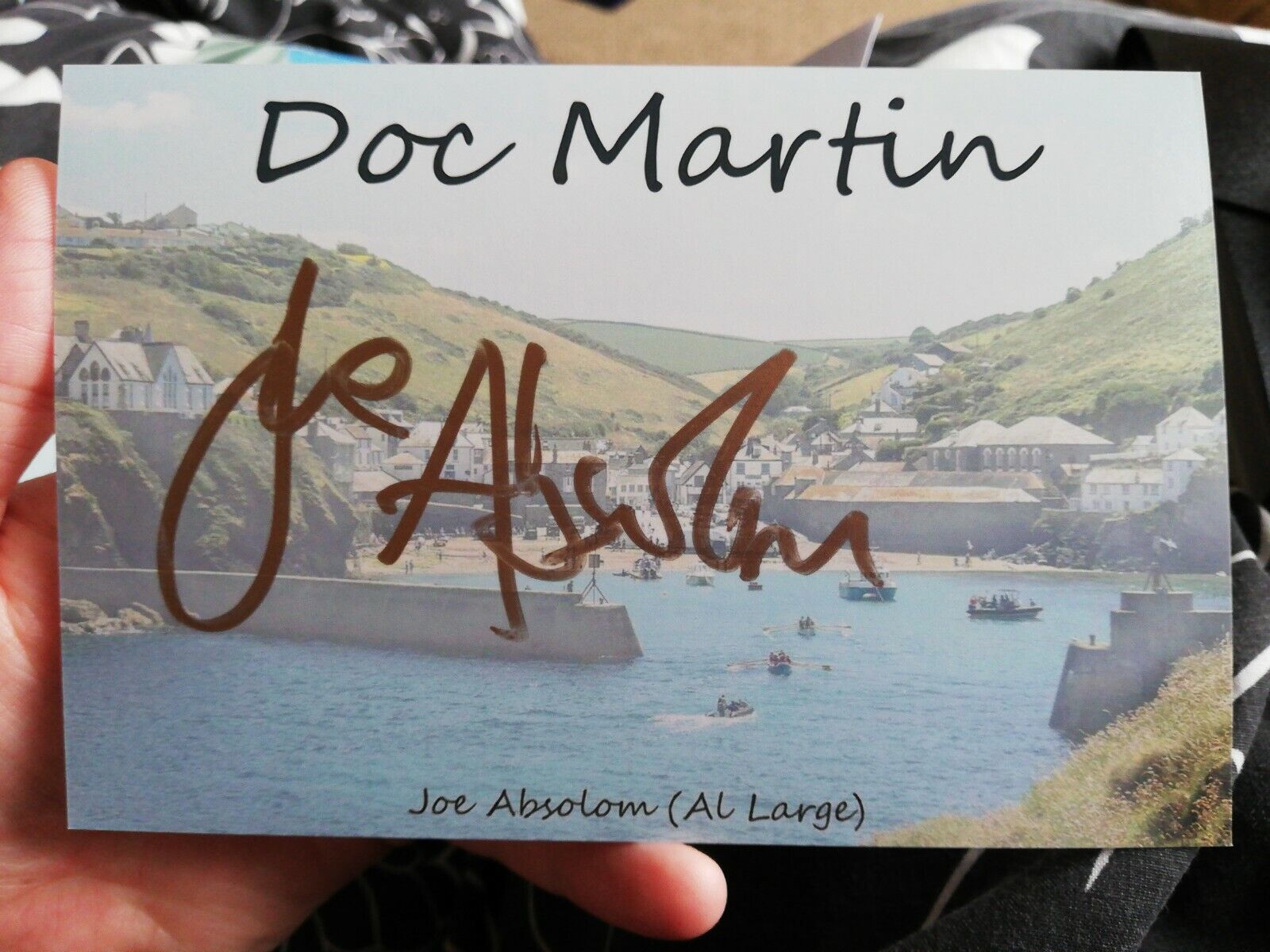 Joe Absolom Al Large Doc Martin signed 6x4 inch picture