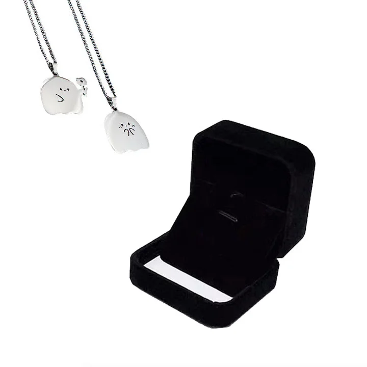 👻Early Halloween Sale 👻 Customized Matching Boos Necklace( 2 necklace in 1) 