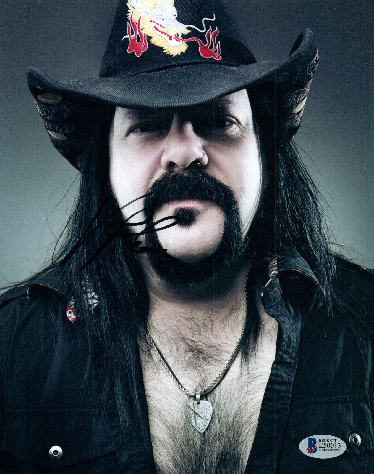 Vinnie Paul Signed Autograph 8x10 Photo Poster painting PANTERA & HELLYEAH Drummer Beckett COA