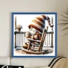 Cross Stitch - 11CT Full Eco-cotton Thread Coffee Gnome(40*40 CM)